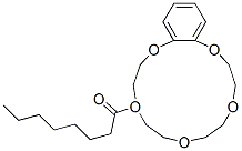 4-OCTANOYLBENZO-15-CROWN-5 化学構造式