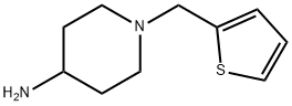 1-(2-チエニルメチル)-4-ピペリジンアミン 化学構造式