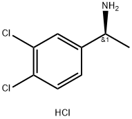 Benzenemethanamine, 3,4-dichloro-.alpha.-methyl-, hydrochloride (1:1), (.alpha.S)- Struktur