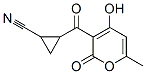 Cyclopropanecarbonitrile, 2-[(4-hydroxy-6-methyl-2-oxo-2H-pyran-3-yl)carbonyl]- (9CI),823792-63-8,结构式