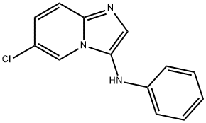 (6-chloro-imidazo[1,2-a]pyridin-3-yl)-phenyl-amine 结构式