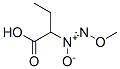 Butanoic acid, 2-(methoxy-NNO-azoxy)- (9CI) 化学構造式