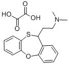 11-(2-Dimethylaminoethyl)-11H-dibenzo(b,f)-1,4-oxathiepin hydrogen oxa late 结构式