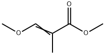 3-メトキシ-2-メチルプロペン酸メチル 化学構造式