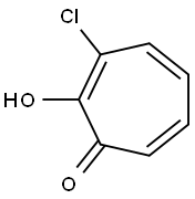2,4,6-Cycloheptatrien-1-one,  3-chloro-2-hydroxy- Struktur