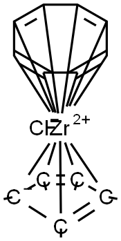 环辛四烯五甲基环戊二烯氯化锆,82404-98-6,结构式