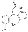 4-Methoxy-6,11-dihydrodibenzo(b,e)thiepin-11-acetic acid,82407-43-0,结构式