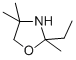 2-ETHYL-2,4,4-TRIMETHYL OXAZOLIDINE Struktur