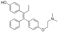 (E)-4-[1-[[4-[2-(DiMethylaMino)ethoxy]phenyl]phenylMethylene]propyl]phenol,82413-21-6,结构式