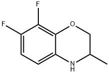 7,8-DIFLUORO-2,3-DIHYDRO-3-METHYL-4H-BENZOXAZINE 化学構造式