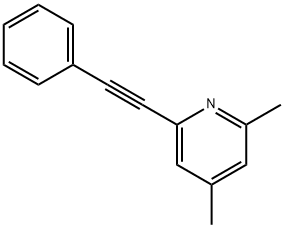 Pyridine, 2,4-dimethyl-6-(phenylethynyl)- (9CI) 化学構造式