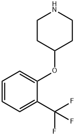 4-[2-(トリフルオロメチル)フェノキシ]ピペリジン 化学構造式