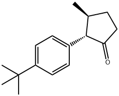 Cyclopentanone, 2-[4-(1,1-dimethylethyl)phenyl]-3-methyl-, (2S,3S)- (9CI),824390-71-8,结构式