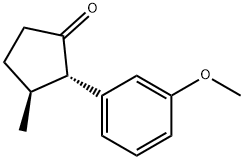 Cyclopentanone, 2-(3-methoxyphenyl)-3-methyl-, (2S,3S)- (9CI) 结构式