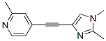 Pyridine, 4-[(1,2-dimethyl-1H-imidazol-4-yl)ethynyl]-2-methyl- (9CI) Structure
