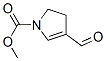 1H-Pyrrole-1-carboxylic acid, 4-formyl-2,3-dihydro-, methyl ester (9CI) 化学構造式