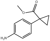 1-(4-アミノフェニル)シクロプロパンカルボン酸メチル 化学構造式