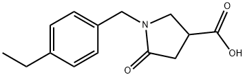 1-(4-乙基苄基)-5-氧代吡咯烷-3-羧酸,824981-40-0,结构式