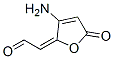 Acetaldehyde, (3-amino-5-oxo-2(5H)-furanylidene)- Structure