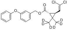 TRANS‐ペルメトリン‐D6標準液 化学構造式
