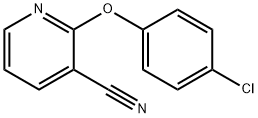 2-(4-氯苯氧基)烟腈 结构式