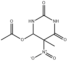 2,4(1H,3H)-Pyrimidinedione, 6-(benzoyloxy)dihydro-5-methyl-5-nitro- 结构式