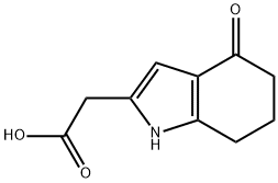1H-Indole-2-acetic acid, 4,5,6,7-tetrahydro-4-oxo- Struktur