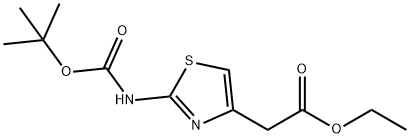 Ethyl (2-Boc-amino-thiazole-3-yl)acetate Structure