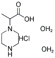 RAC 2-(PIPERAZIN-1-YL)-PROPIONIC ACID 2 H2O Struktur