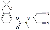 (2,2-dimethyl-3H-benzofuran-7-yl) N-(bis(cyanomethyl)amino)sulfanyl-N- methyl-carbamate,82560-26-7,结构式