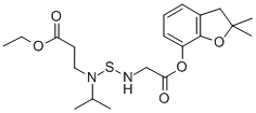 3-[N-[N-[(2,2-ジメチル-2,3-ジヒドロベンゾフラン-7-イル)オキシカルボニル]-N-メチルアミノチオ]-N-イソプロピルアミノ]プロピオン酸エチル
