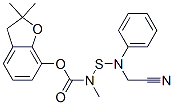 (2,2-dimethyl-3H-benzofuran-7-yl) N-(cyanomethyl-phenyl-amino)sulfanyl -N-methyl-carbamate|