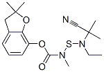 82560-72-3 (2,2-dimethyl-3H-benzofuran-7-yl) N-(2-cyanoethyl-propan-2-yl-amino)su lfanyl-N-methyl-carbamate