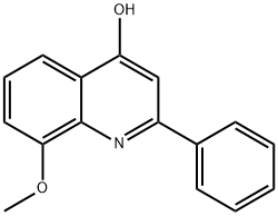 4-HYDROXY-8-METHOXY-2-PHENYLQUINOLINE Struktur
