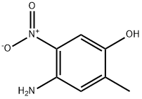 Phenol,  4-amino-2-methyl-5-nitro- 结构式