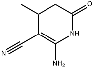 3-Pyridinecarbonitrile,  2-amino-1,4,5,6-tetrahydro-4-methyl-6-oxo- 结构式