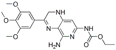 Carbamic acid, (5-amino-1,2-dihydro-3-(3,4,5-trimethoxyphenyl)pyrido(3 ,4-b)pyrazin-7-yl)-, ethyl ester 结构式