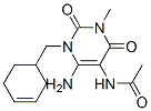 Acetamide,  N-[6-amino-1-(3-cyclohexen-1-ylmethyl)-1,2,3,4-tetrahydro-3-methyl-2,4-dioxo-5-pyrimidinyl]- Struktur