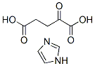 2-oxoglutaric acid, compound with 1H-imidazole (1:2) Structure