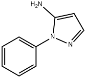 5-アミノ-1-フェニルピラゾール 化学構造式