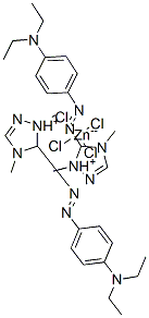 bis[5-[[4-(diethylamino)phenyl]azo]-1,4-dimethyl-1H-1,2,4-triazolium] tetrachlorozincate(2-)|
