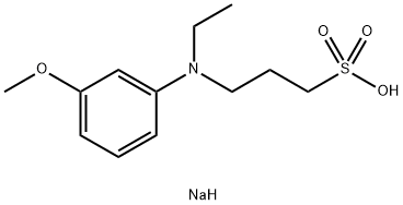 N-乙基-N-(3-磺丙基)-3-甲氧基苯胺钠盐,82611-88-9,结构式