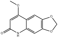 8-甲氧基-1,3-1,3-二氧杂环戊基[4,5-G]喹啉-6(5H)-酮,82613-16-9,结构式