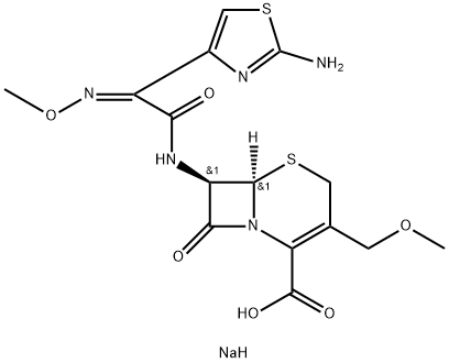 セフポドキシムナトリウム 化学構造式