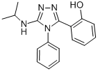 2-(5-((1-Methylethyl)amino)-4-phenyl-4H-1,2,4-triazol-3-yl)phenol Structure