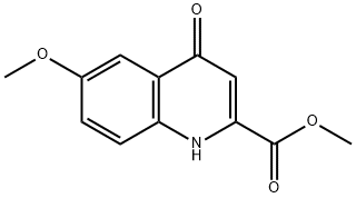 4-羟基-6-甲氧基喹啉-2-甲酸甲酯 结构式