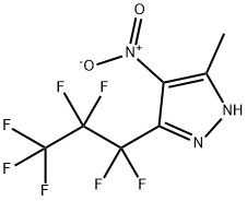 3-七氟丙基-甲基-4-硝基吡唑,82633-69-0,结构式