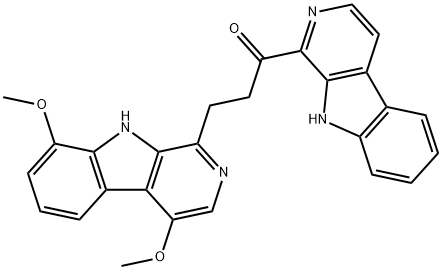 3-(4,8-ジメトキシ-9H-ピリド[3,4-b]インドール-1-イル)-1-(9H-ピリド[3,4-b]インドール-1-イル)-1-プロパノン