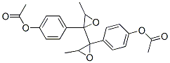 2,3,4,5-bis(epoxy)-3,4-bis(4'-acetoxyphenyl)hexane 结构式