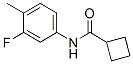 Cyclobutanecarboxamide, N-(3-fluoro-4-methylphenyl)- (9CI) 化学構造式